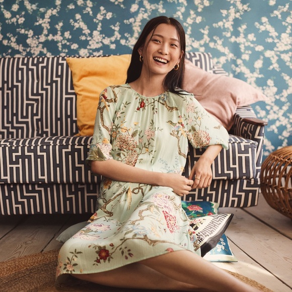 GP & J Baker X H&M floral print midi Dress 🌸 - Picture 5 of 14